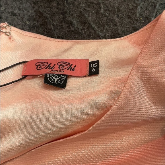 🌸Chi Chi London Floral Pink Party Dress-Size 6 US - Picture 9 of 14